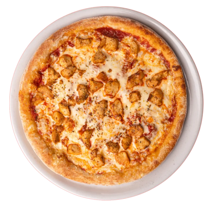 Protein Chicken Pizza, freigestellt