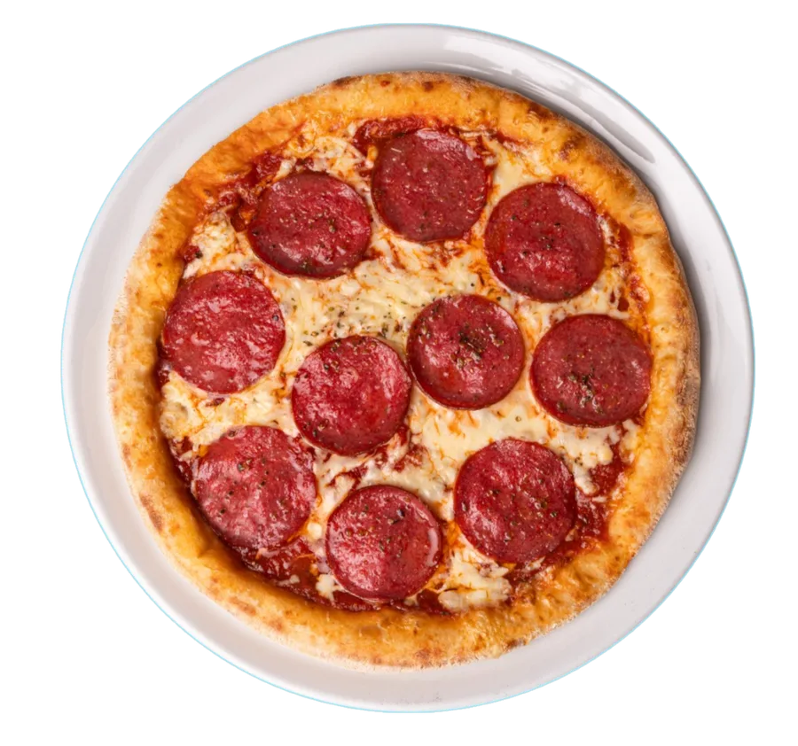 Protein Salami Pizza, freigestellt